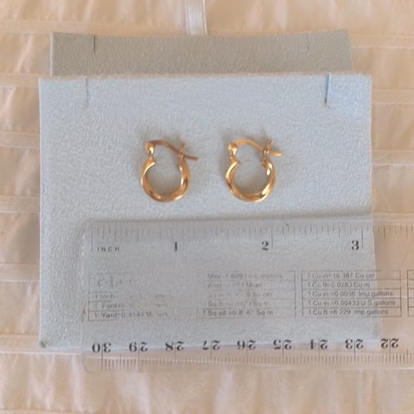 Gold Hoops - Picture 2 of 3
